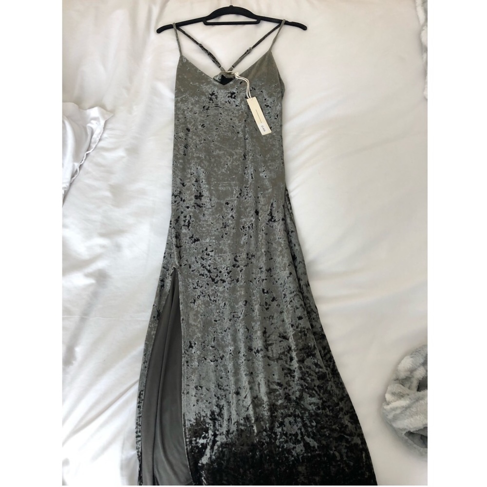 NWT Vici Dark Green Velvet Maxi